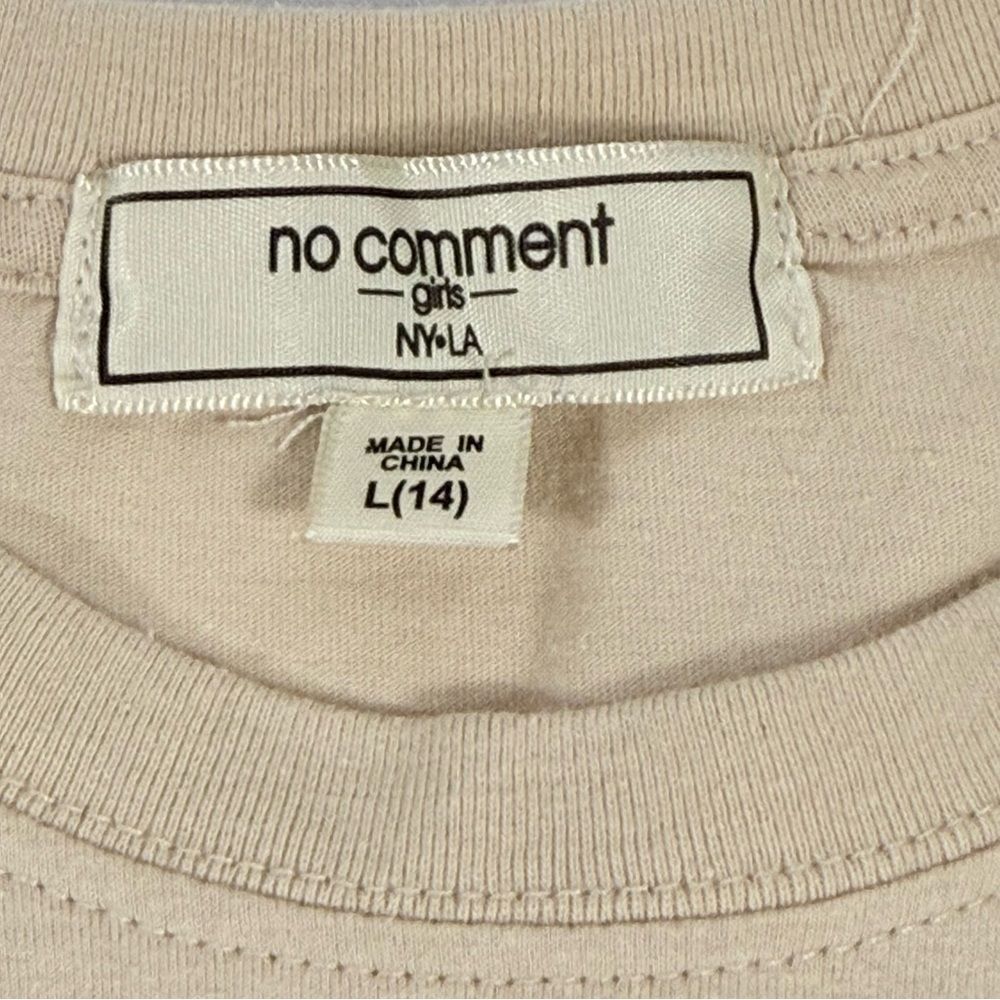 Retro Boho No Comment Girls Cream Cotton Blend Sunshine Graphic Tee Size 14 - Picture 6 of 8
